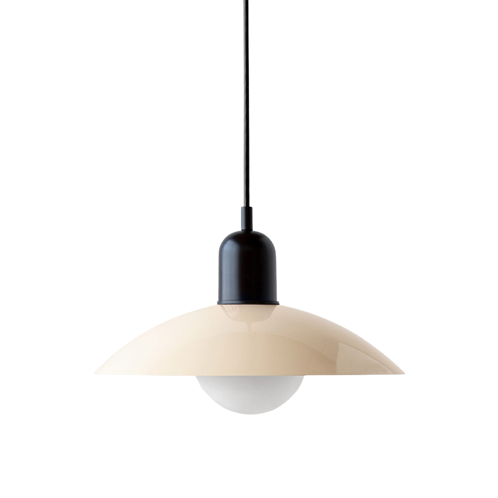 Scandinavian Dome Pendant Lamp – White