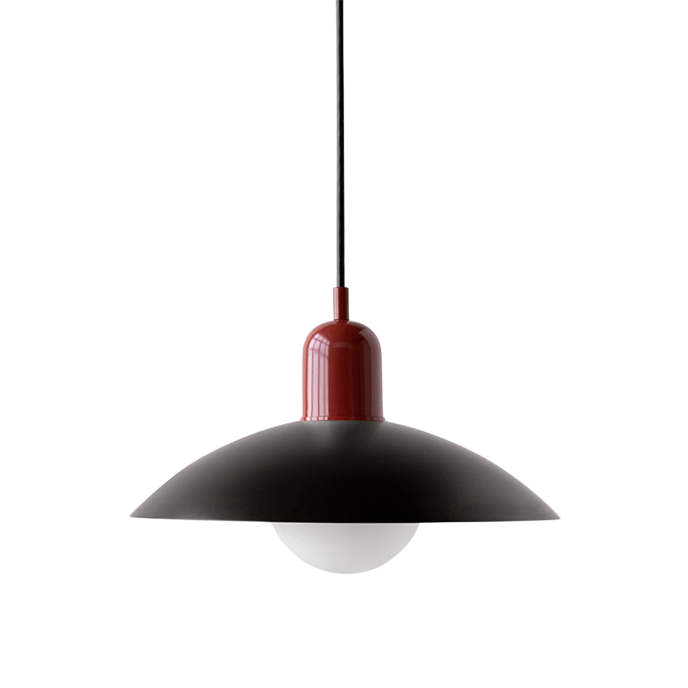 Scandinavian Dome Pendant Lamp – Black
