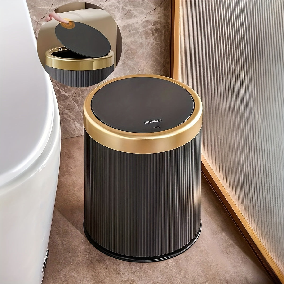 Luxury Oval Trash Can