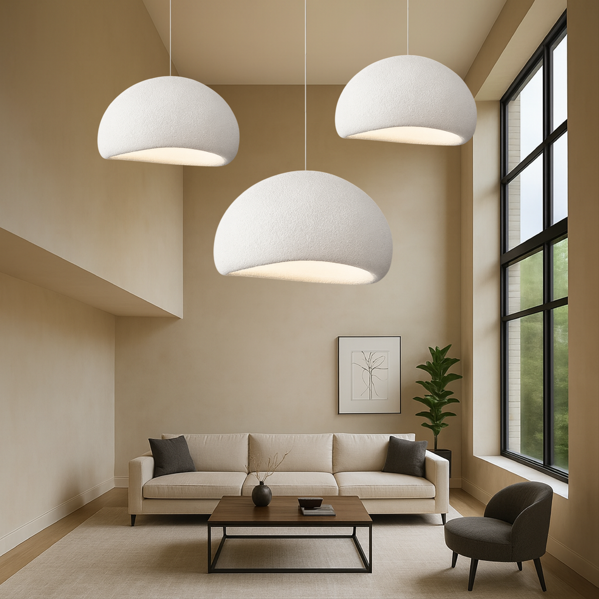 Wabi Sabi Style Dome Pendant Lamp – product view