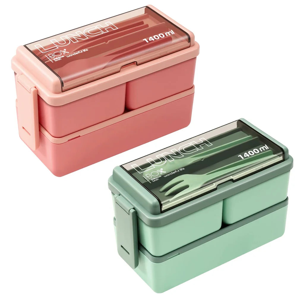 Double Layer Bento Box 1400ml