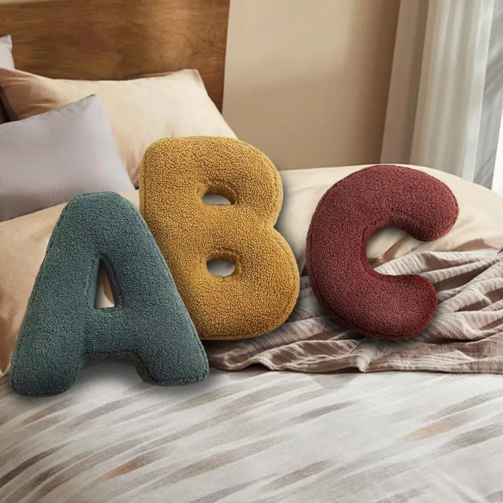 Alphabet Velvet Cushion – Main product image