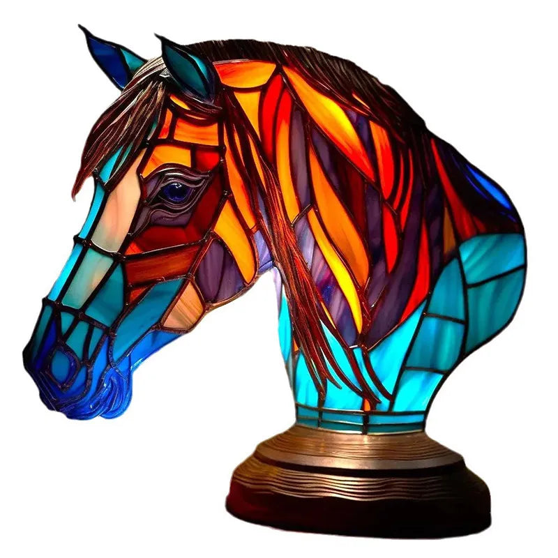 Stained Glass Animal Lamp