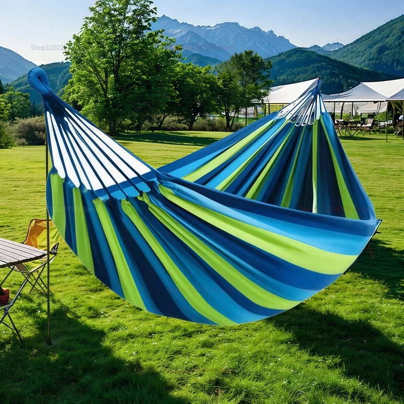 Striped Canvas Hammock