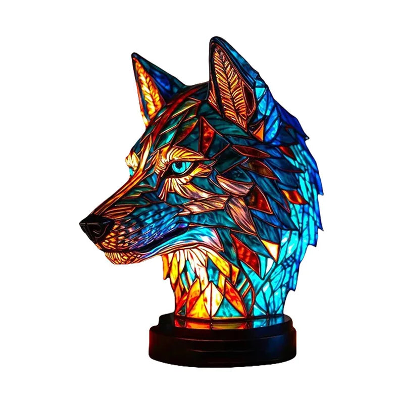 Stained Glass Animal Lamp