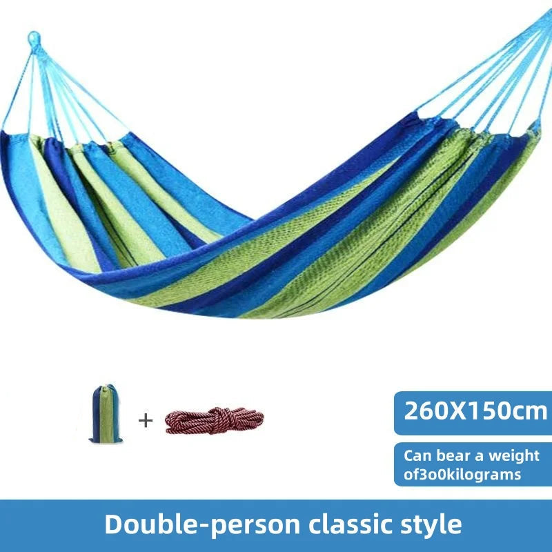 Striped Canvas Hammock