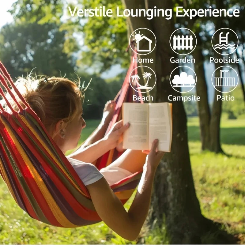 Striped Canvas Hammock