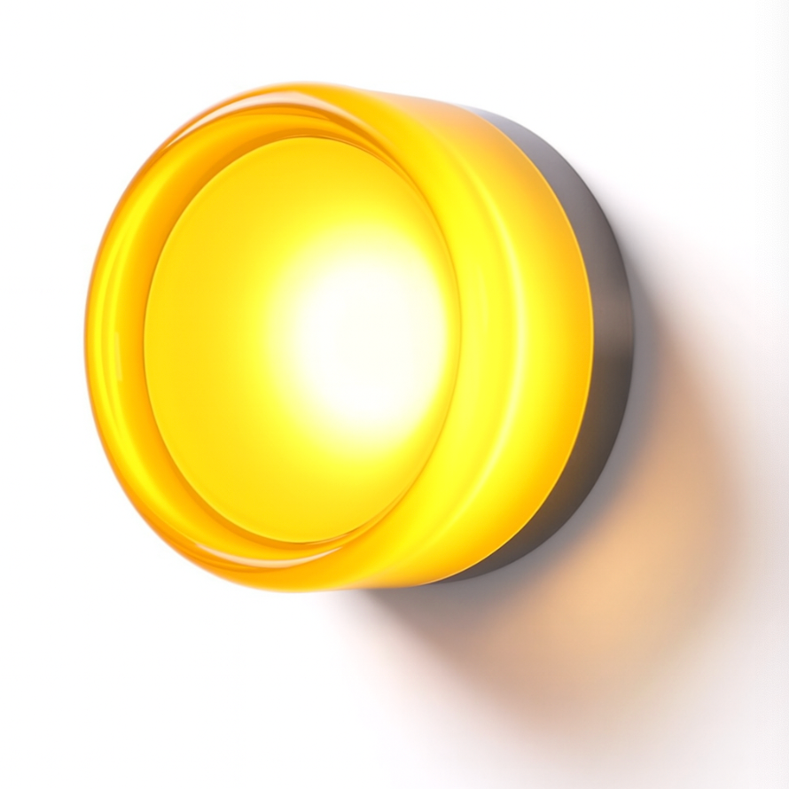 Round Acrylic LED Wall Lamp – A - Amber