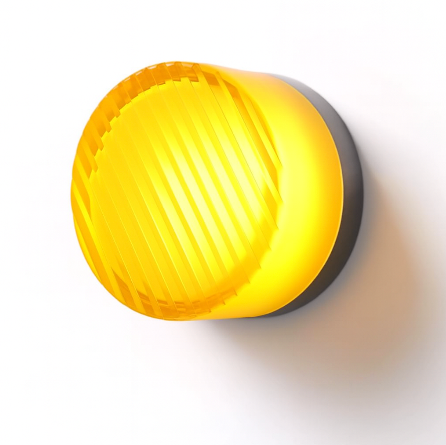 Round Acrylic LED Wall Lamp – B - Amber