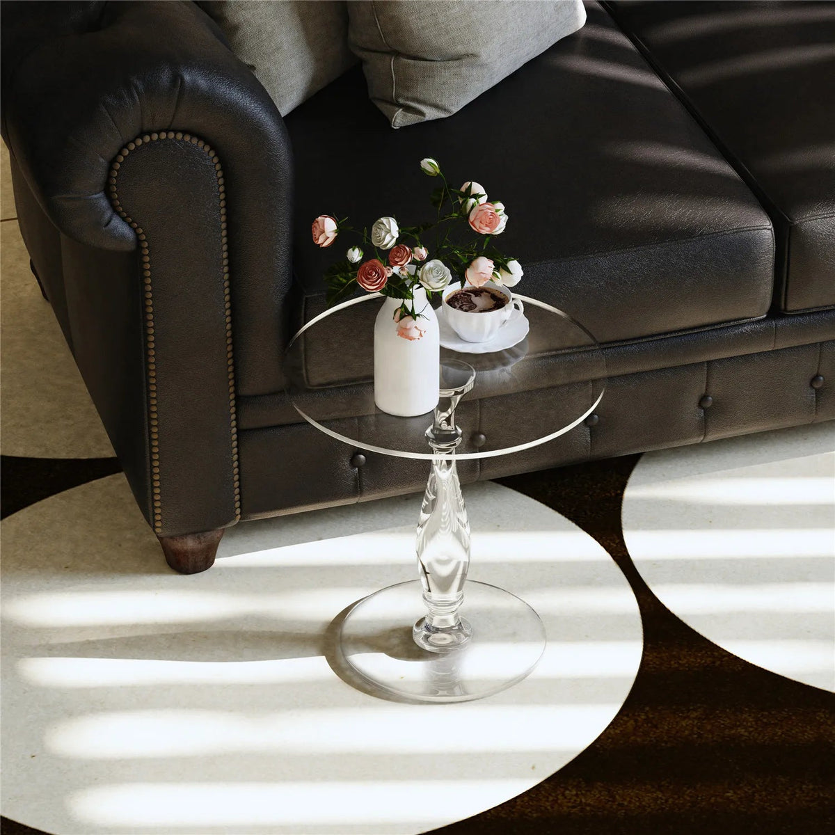 Acrylic Column Side Table – Product view 4