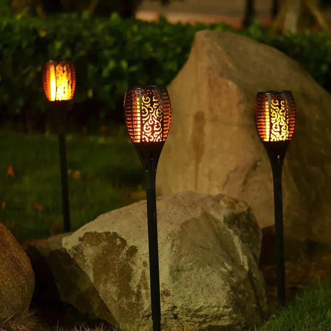 Openwork Outdoor Torch Lamp – product view