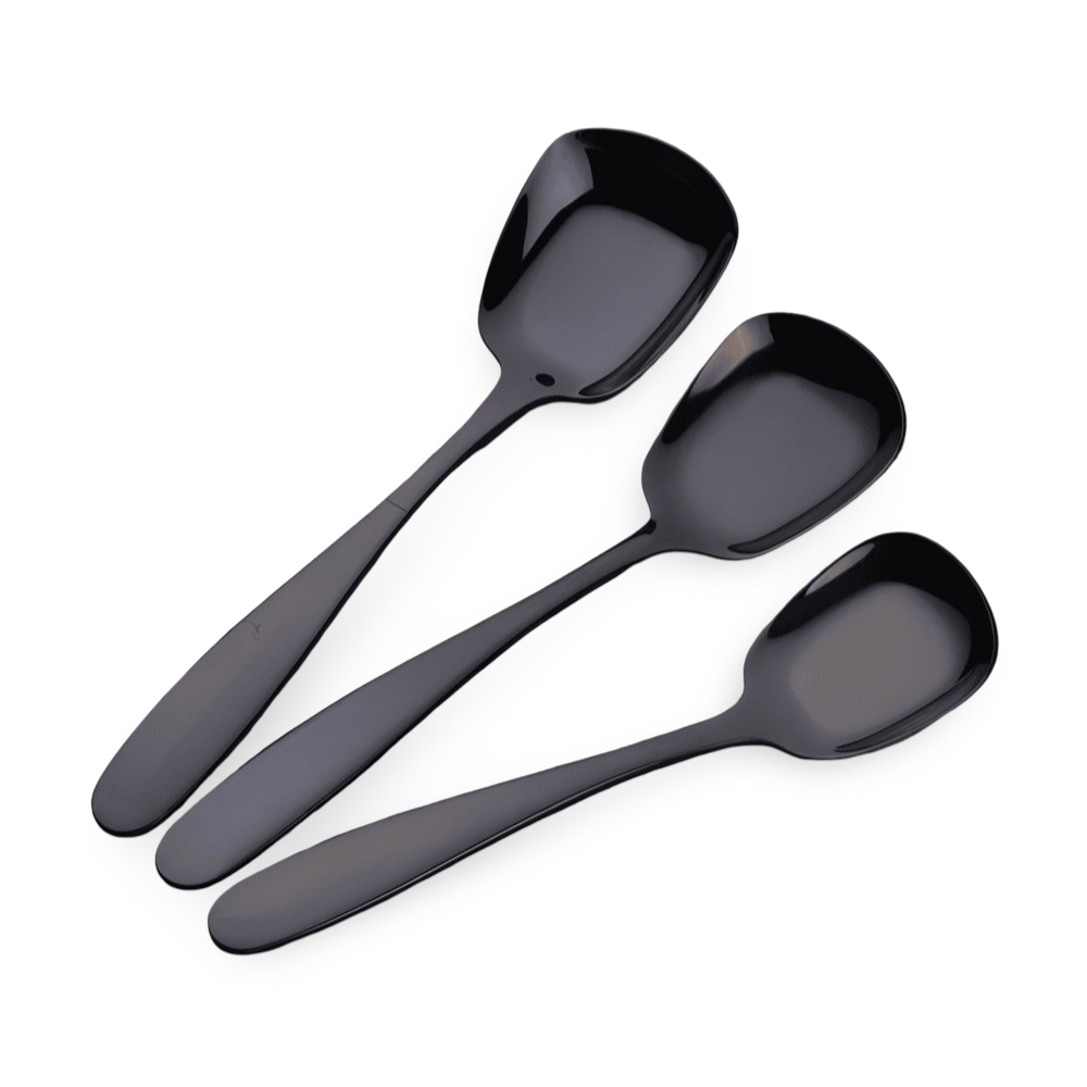 3-Piece Stainless Steel Serving Spoon Set – Main product image