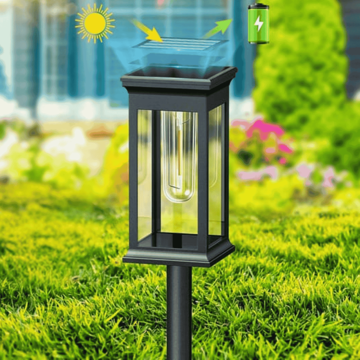 Outdoor Solar Standing Light – product view