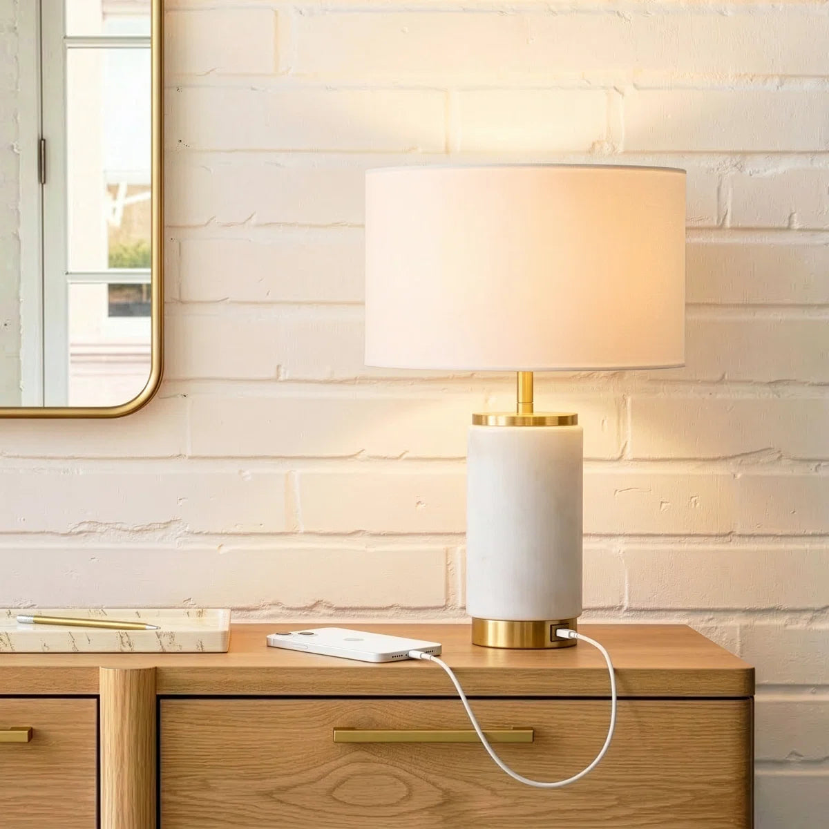 LED Table Lamp with USB Charging – Product view 3