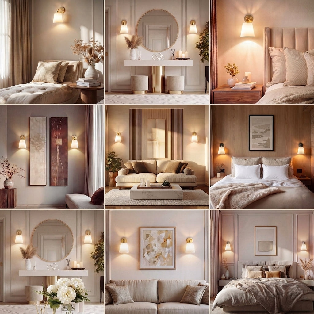Conical Shade Mirror Wall Light – product view