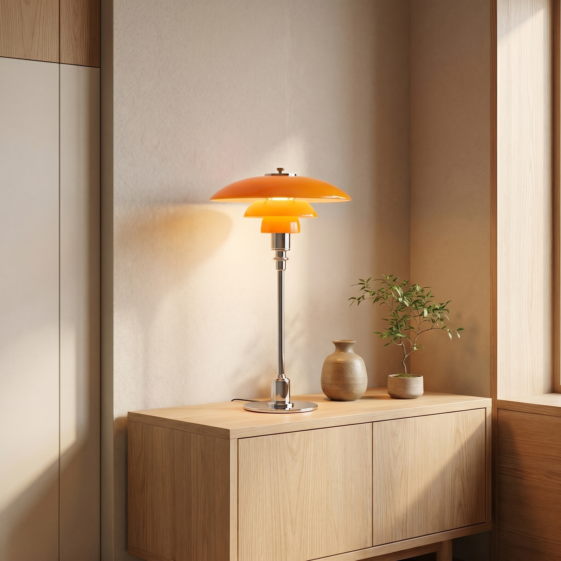 Danish Glass Table Lamp – Danish Glass Table Lamp – gallery image