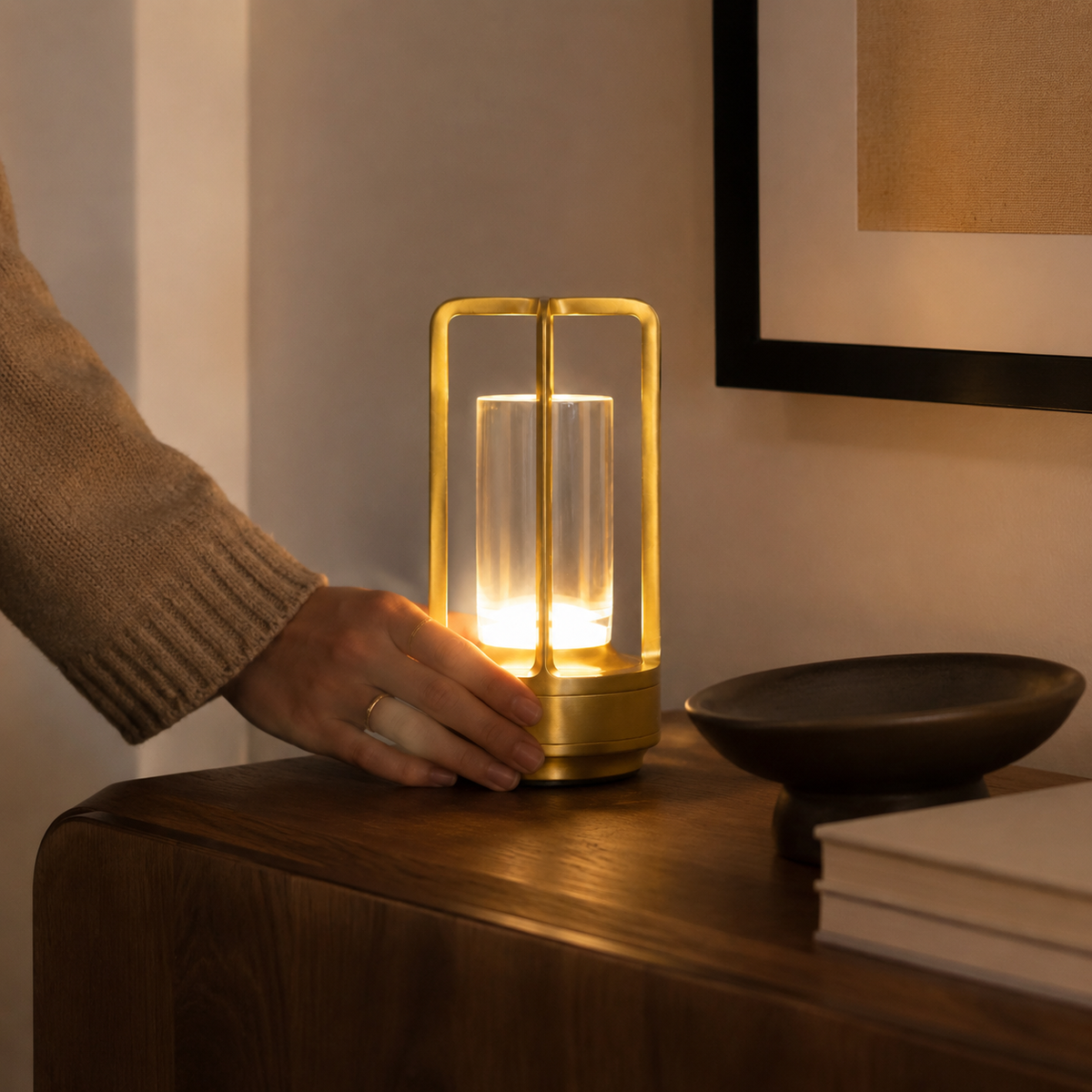 Acrylic Accent Lamp - Styled Room Scene