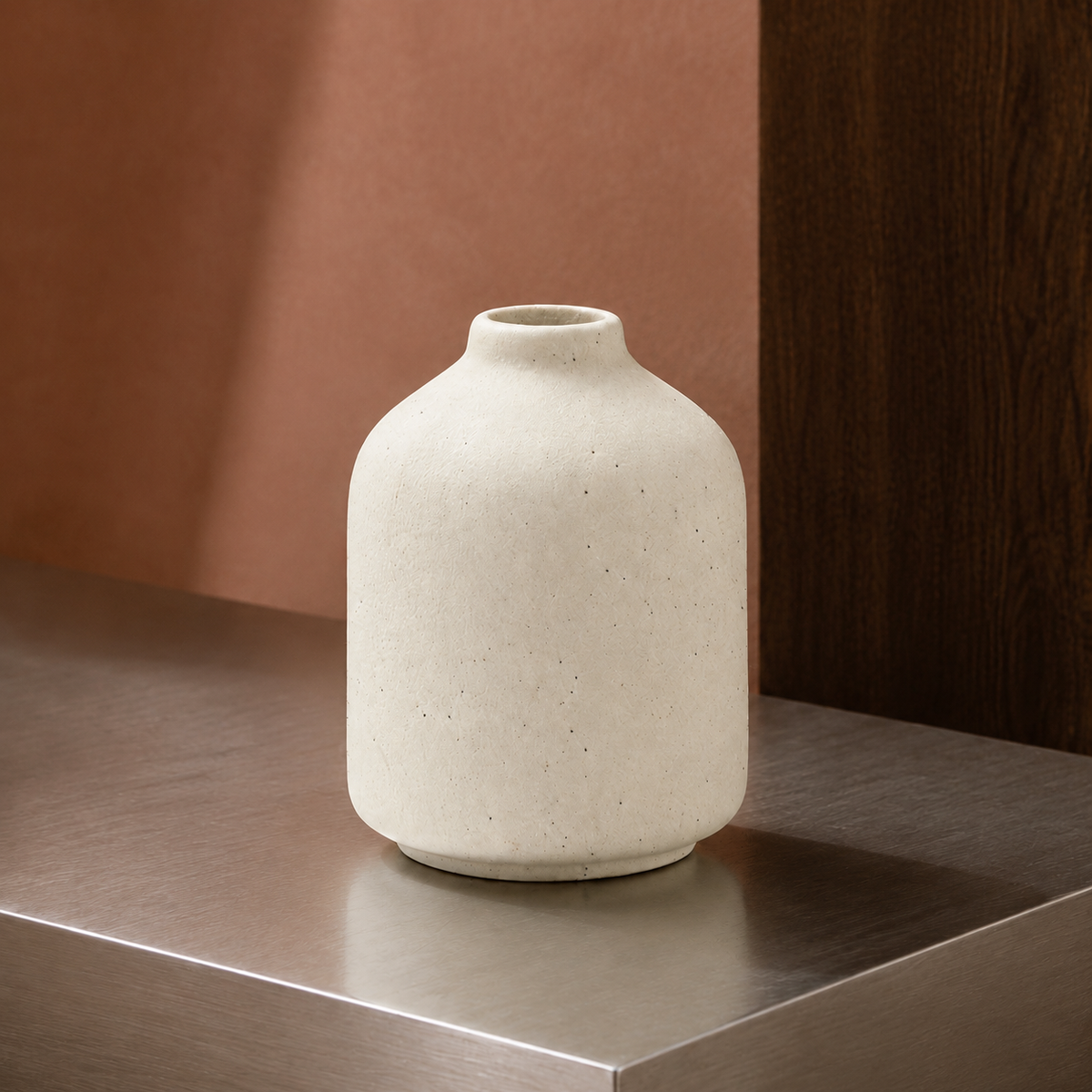 Speckled Ceramic Vase - Cream Speckle