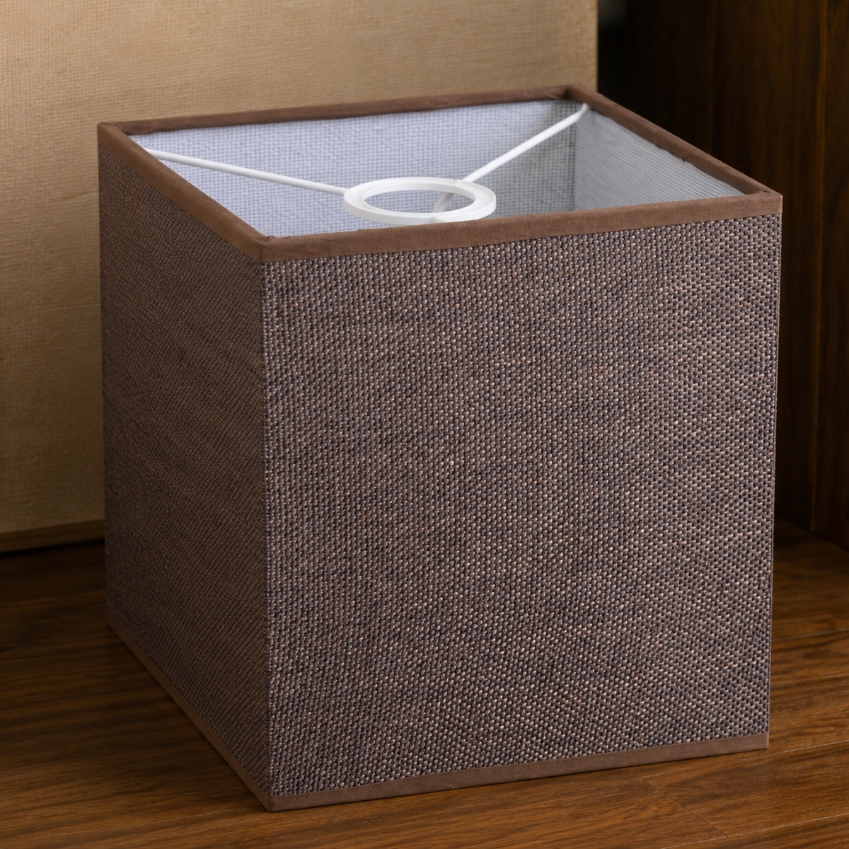 Linen Lamp Shade - Coffee Brown