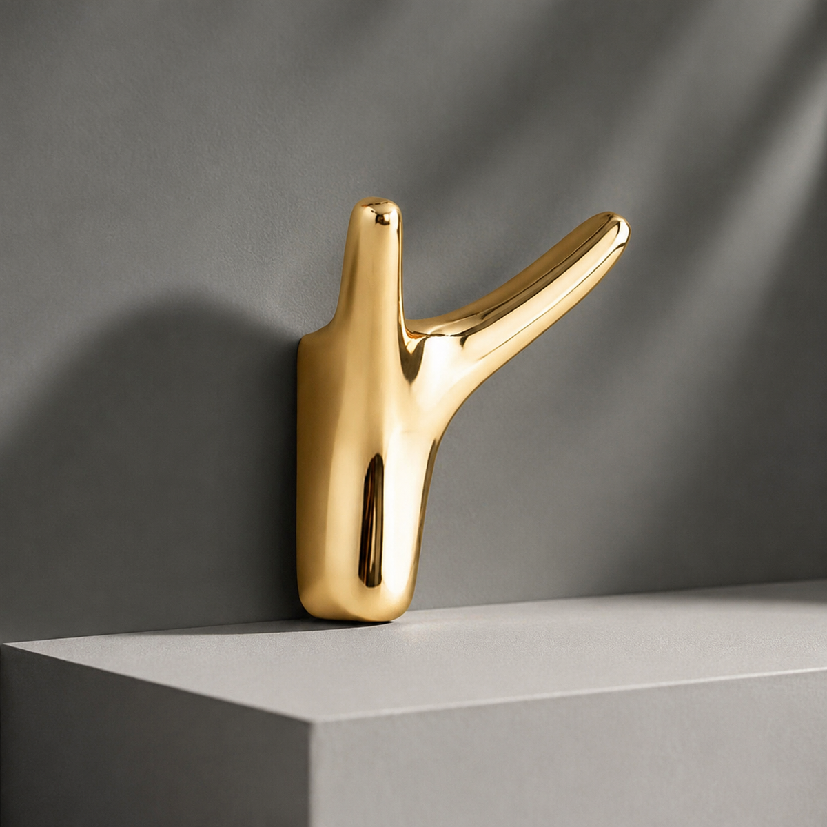 Sculptural Wall Hook - Matte Black