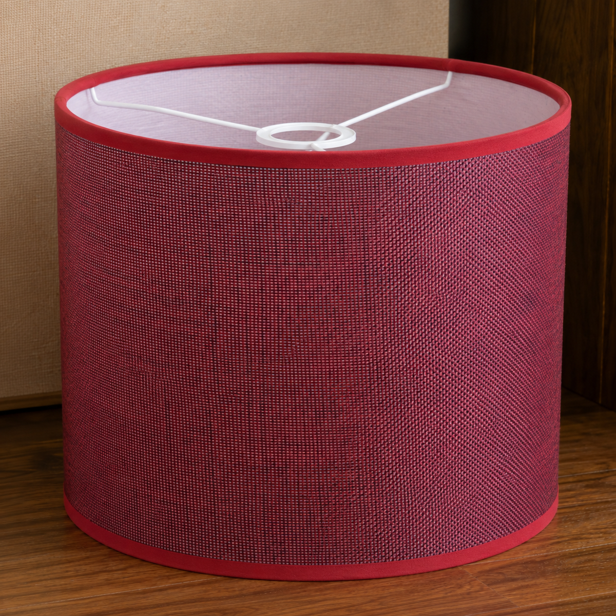 Linen Lamp Shade - Red
