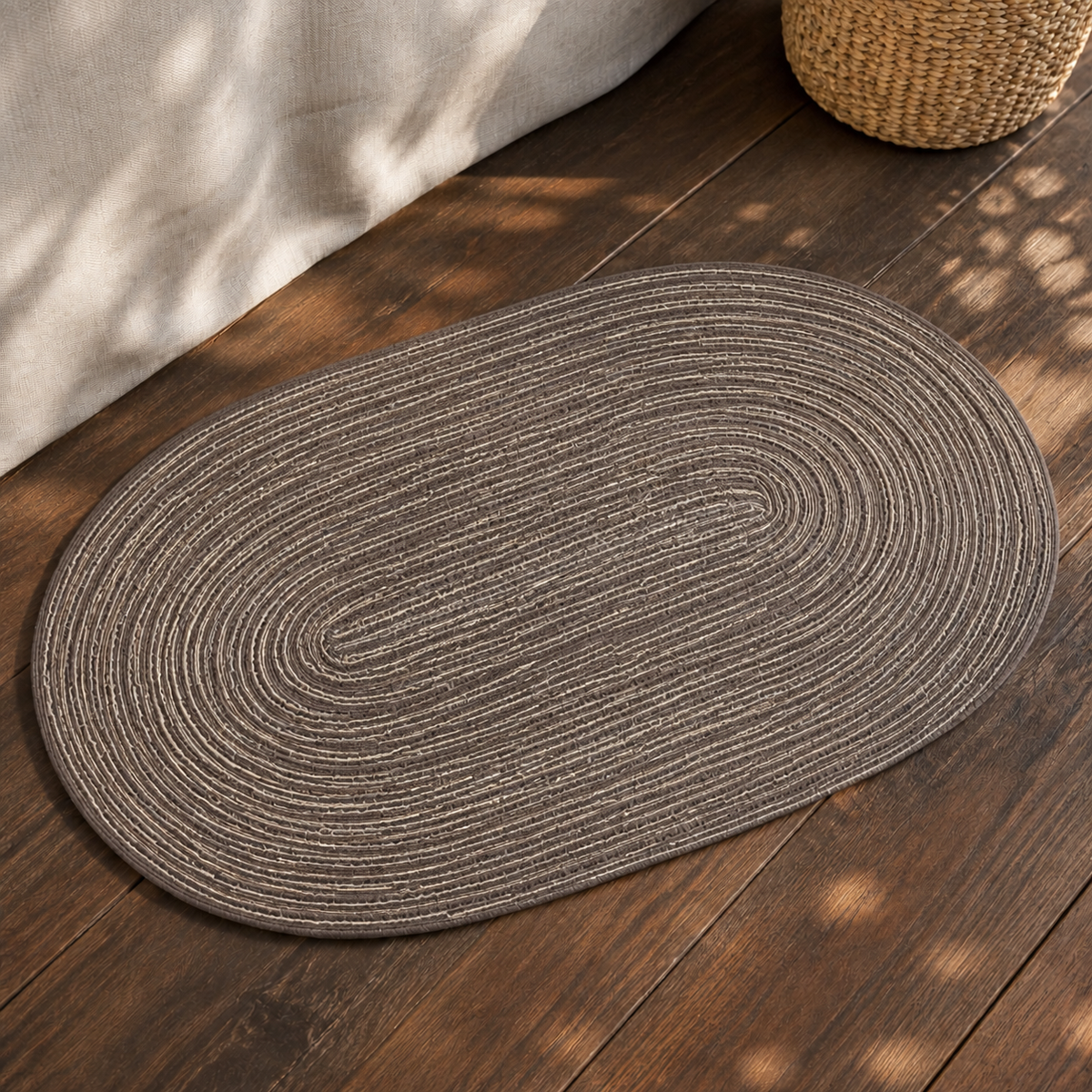 Textured Woven Placemat - Coffee Brown