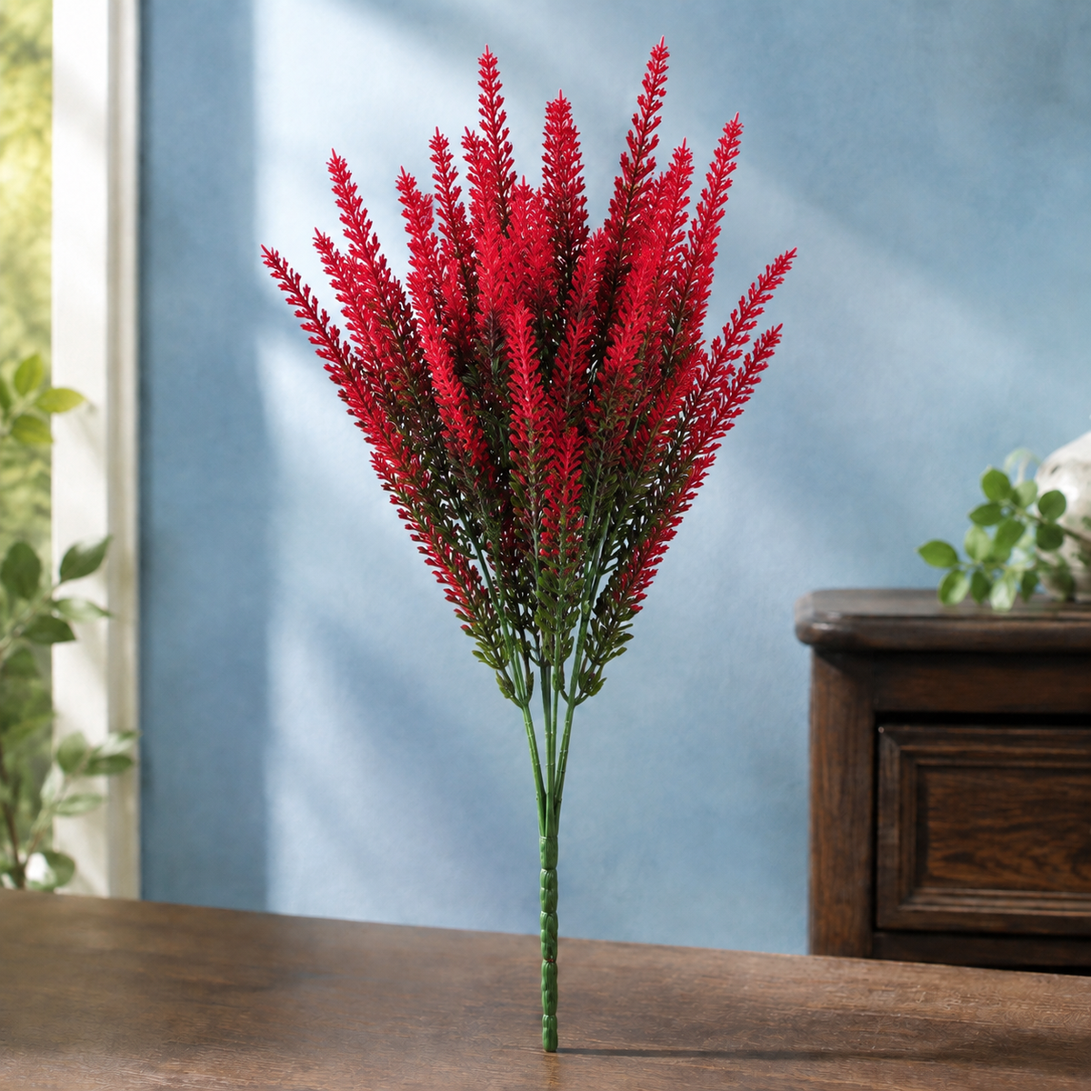 Artificial Lavender Stems - Red