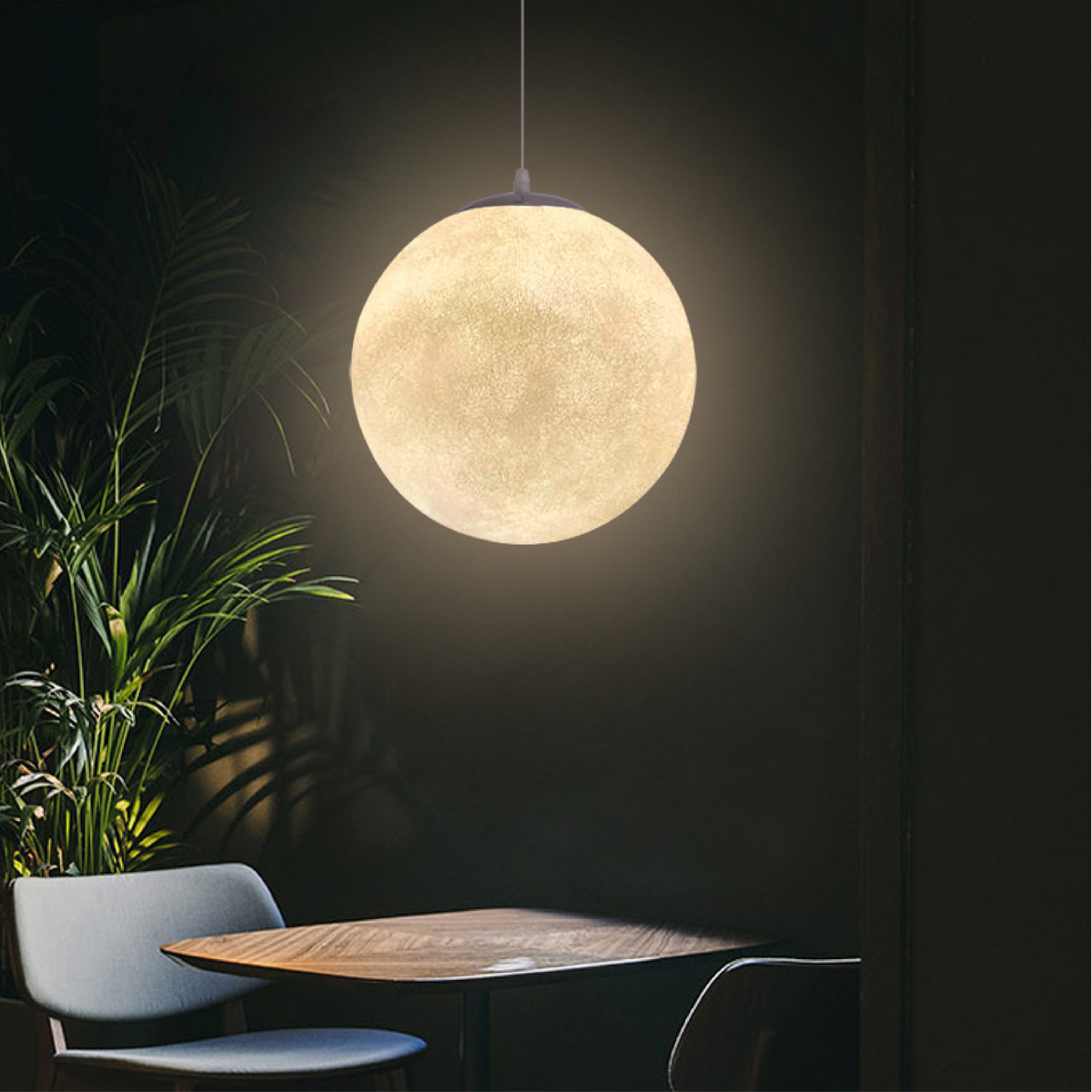 Suspended Moon Globe Lamp – product view