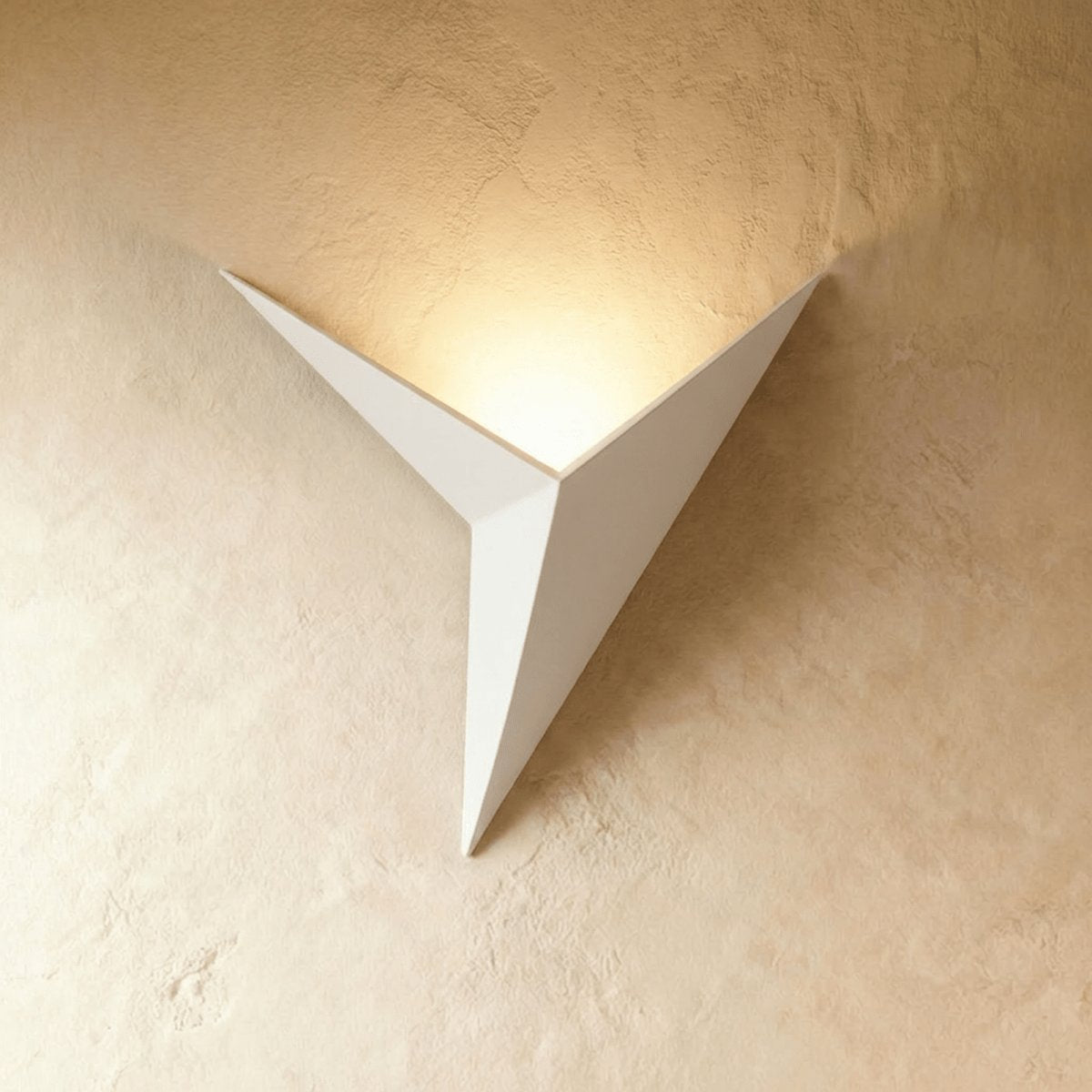 Three-Arm Metal Wall Sconce – White