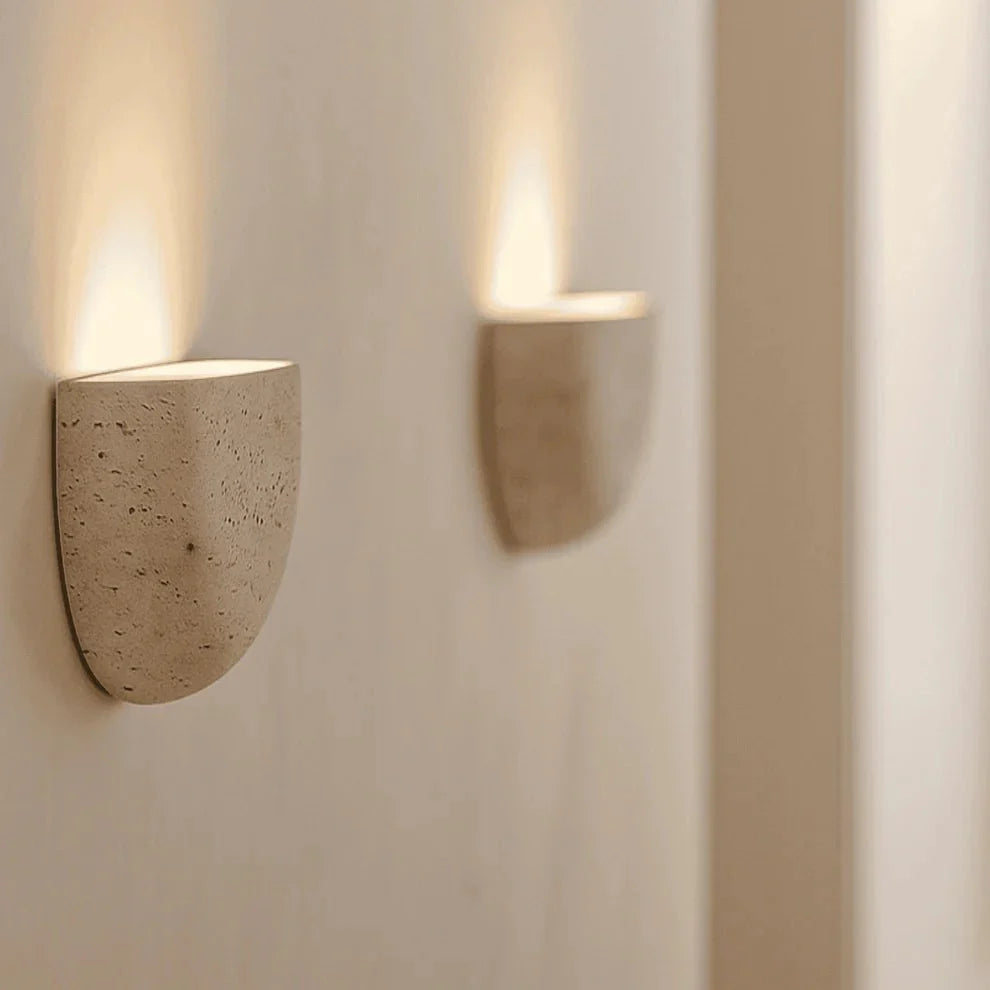 Natural Stone Wall Sconce