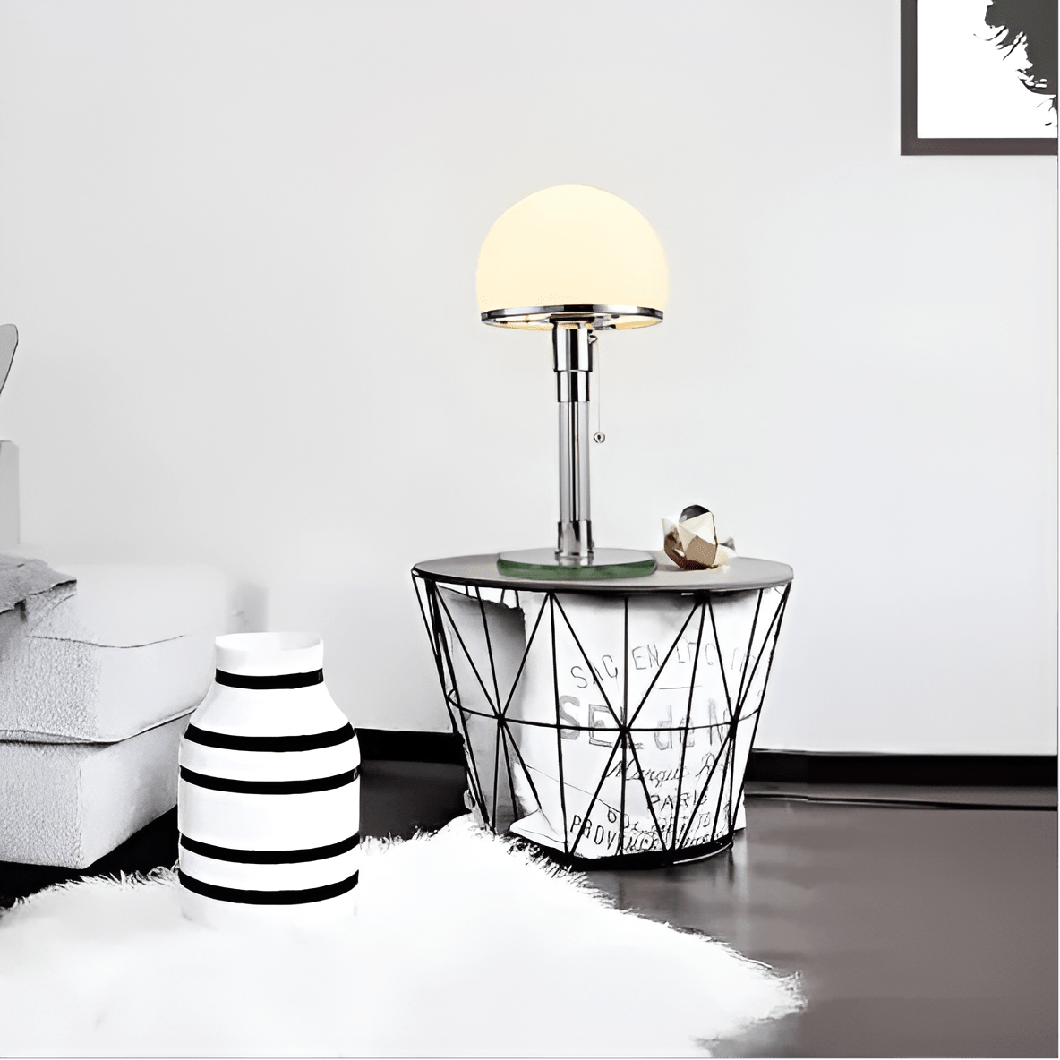 Bauhaus Glass Table Lamp