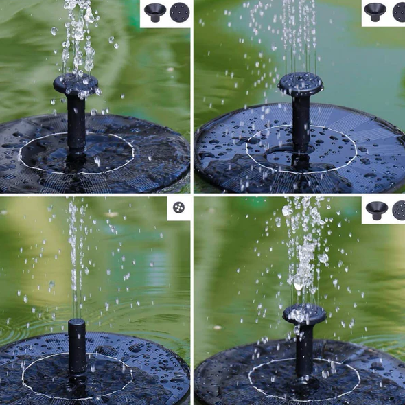 Floating Solar Fountain Pump with 4 Nozzles β Product view 4