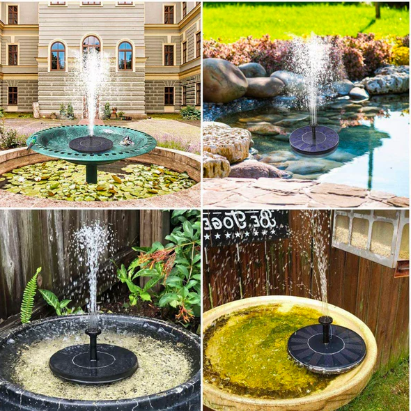 Floating Solar Fountain Pump with 4 Nozzles β Product view 2