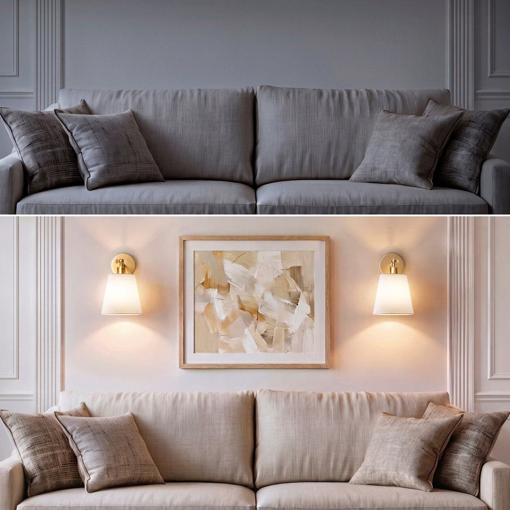 Conical Shade Mirror Wall Light – product view