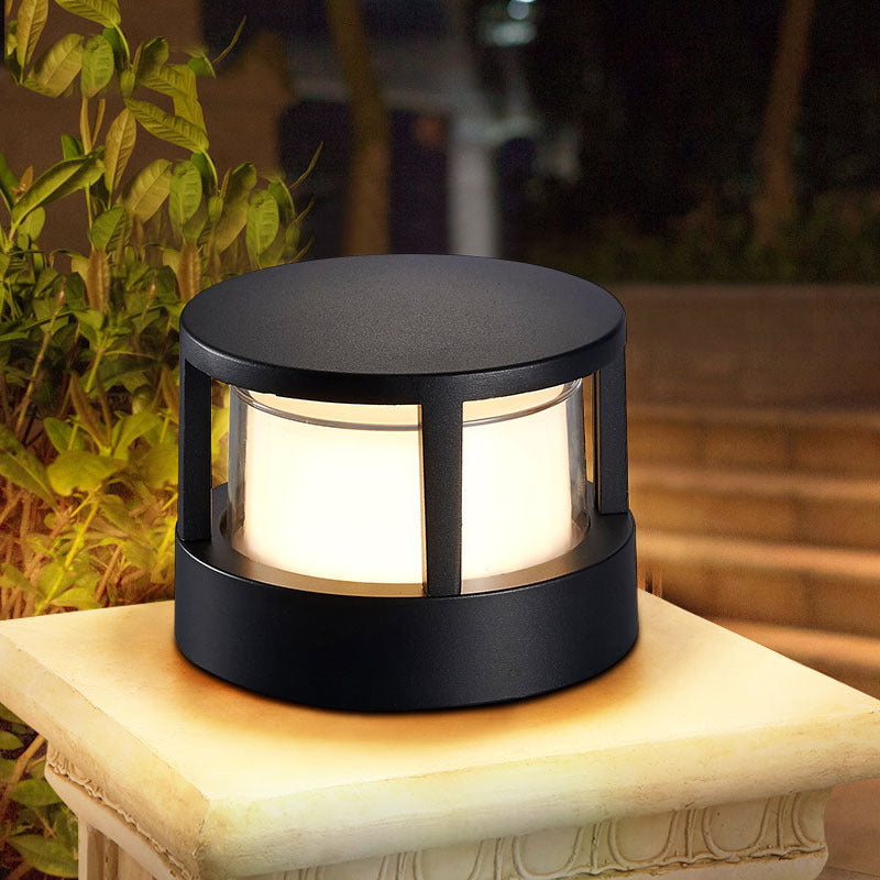 Aluminium Cylinder Lawn Light