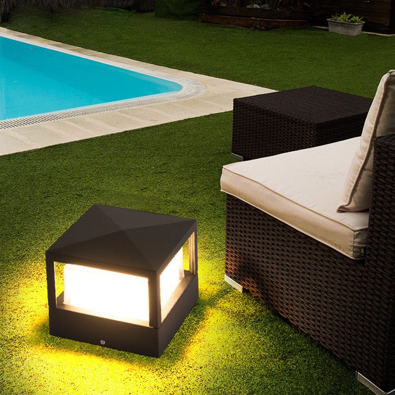 Aluminium Cylinder Lawn Light