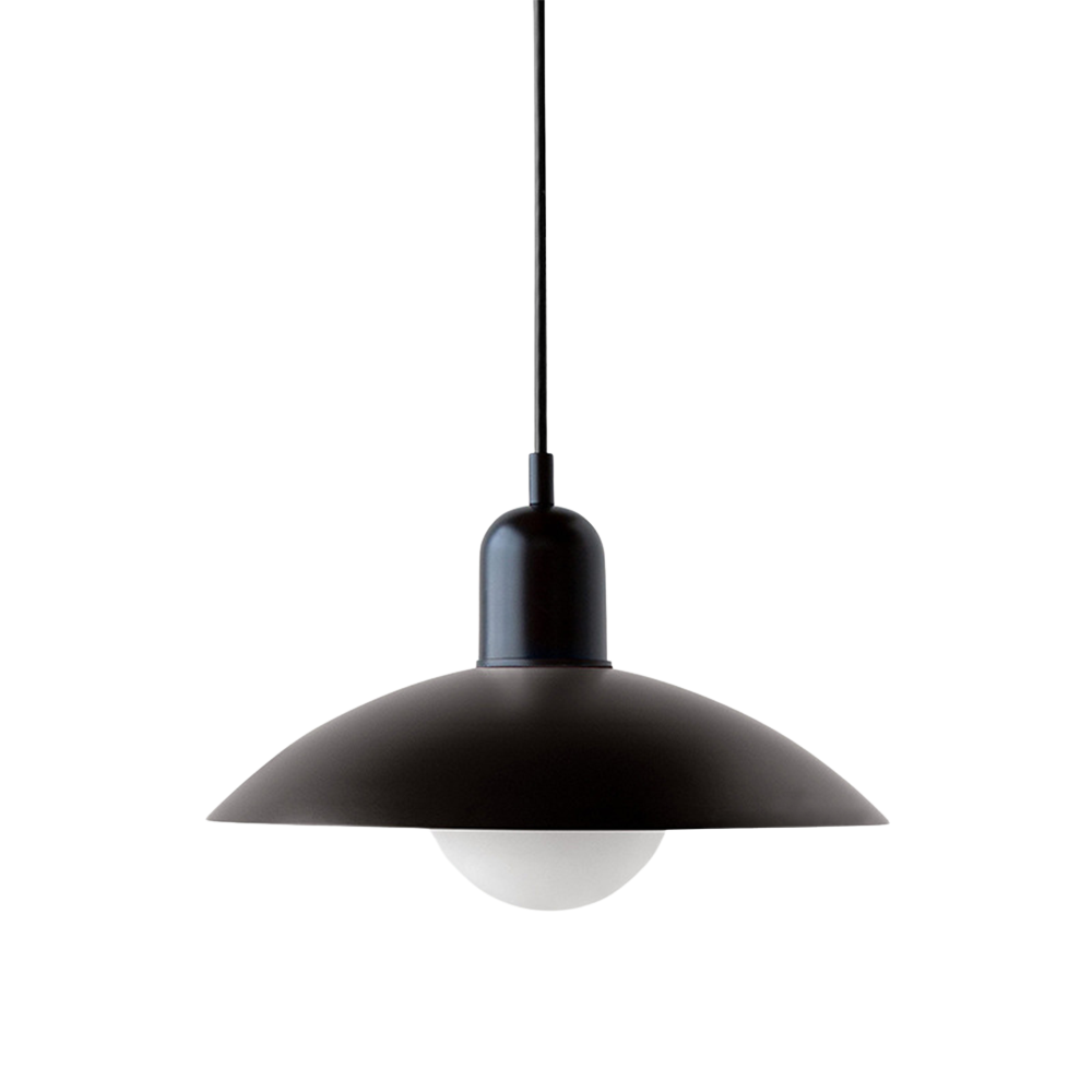 Scandinavian Dome Pendant Lamp – Black