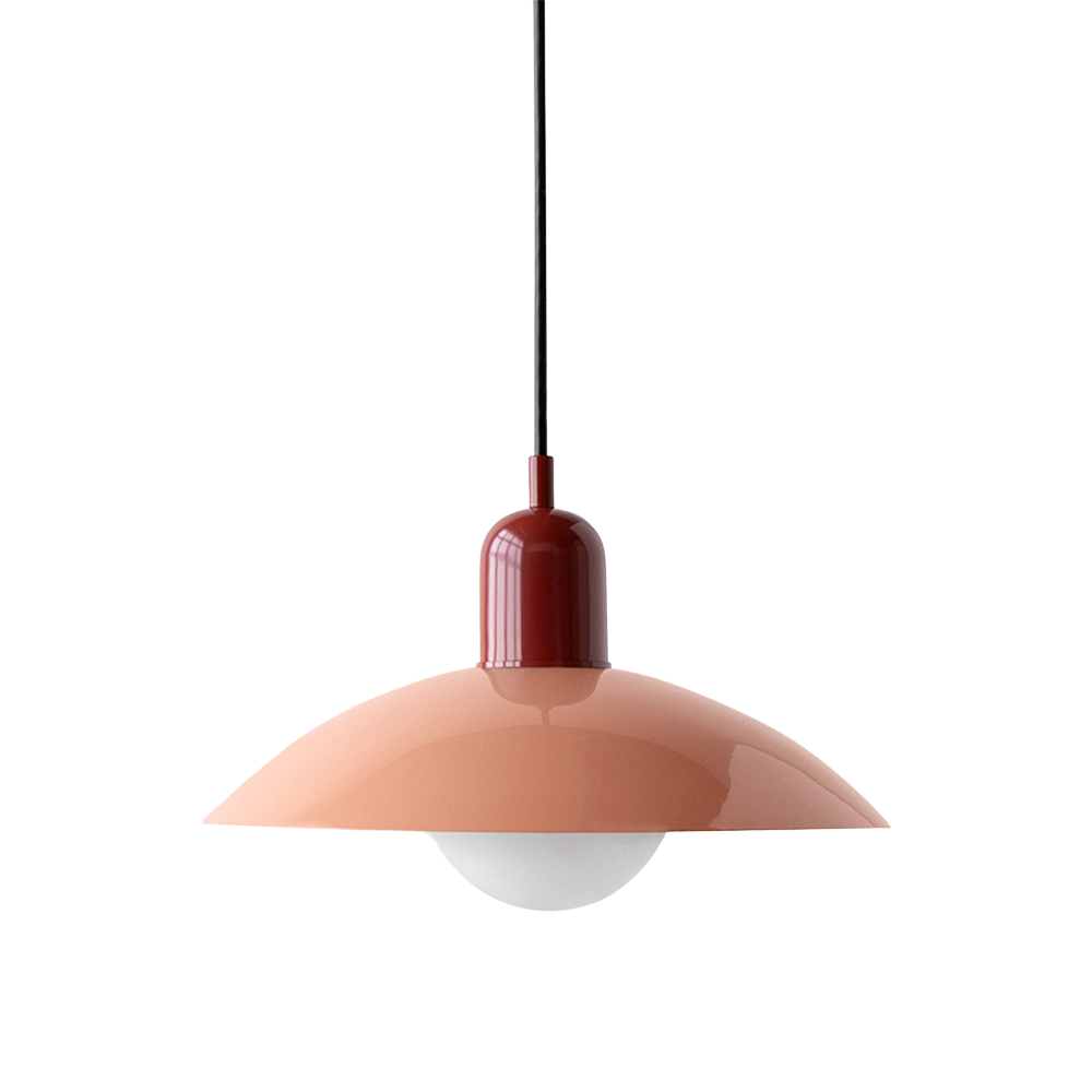 Scandinavian Dome Pendant Lamp – Pink