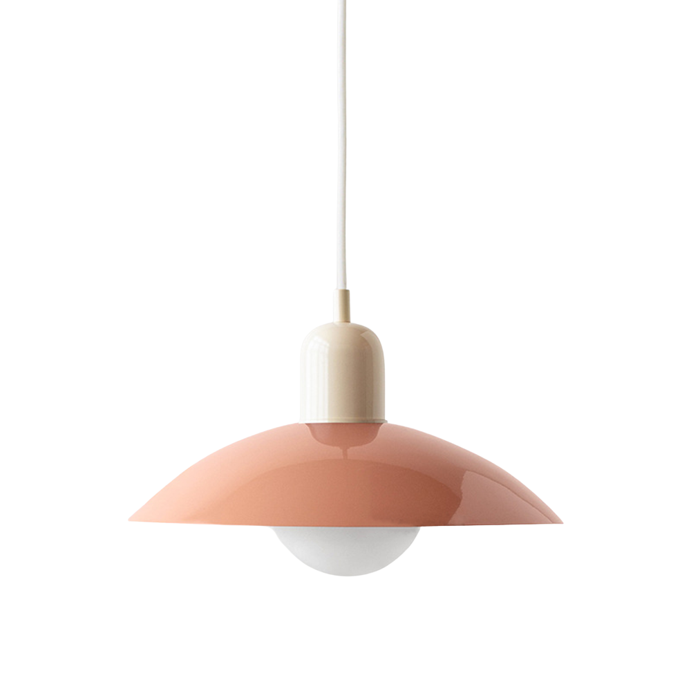 Scandinavian Dome Pendant Lamp – Pink