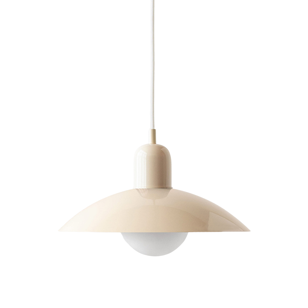 Scandinavian Dome Pendant Lamp – White