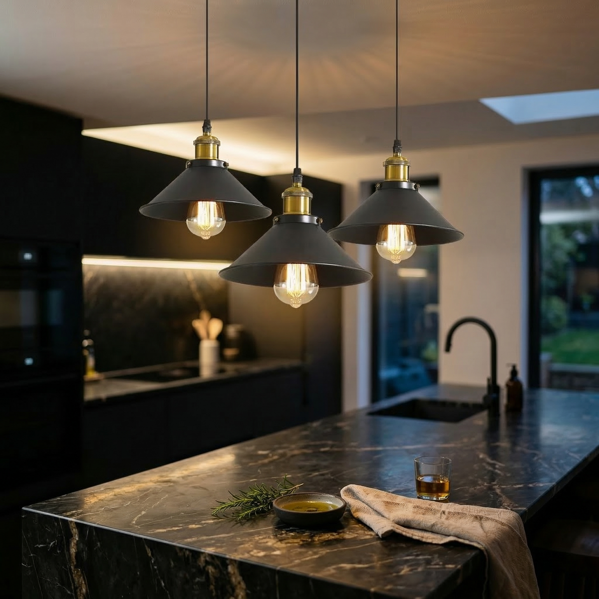 Industrial Metal Pendant Light
