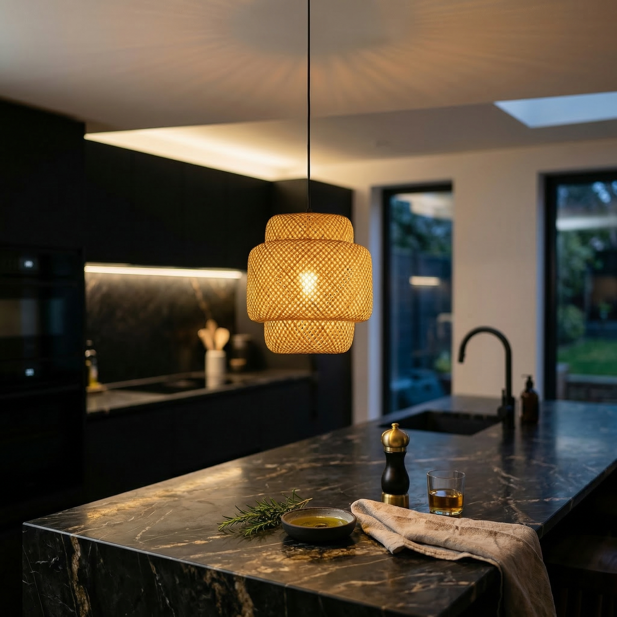 Rattan Pendant Lamp - Lantern