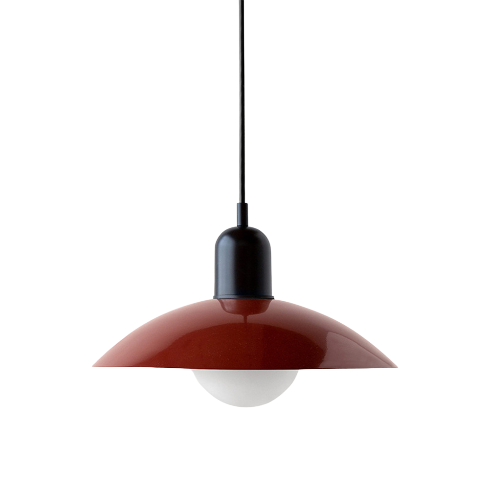 Scandinavian Dome Pendant Lamp – Red
