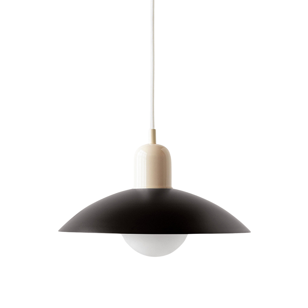 Scandinavian Dome Pendant Lamp – Black
