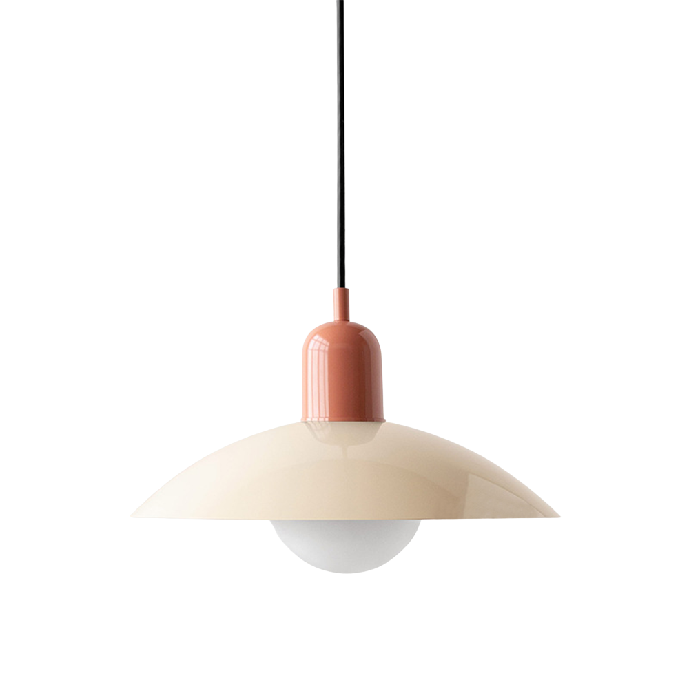 Scandinavian Dome Pendant Lamp – White
