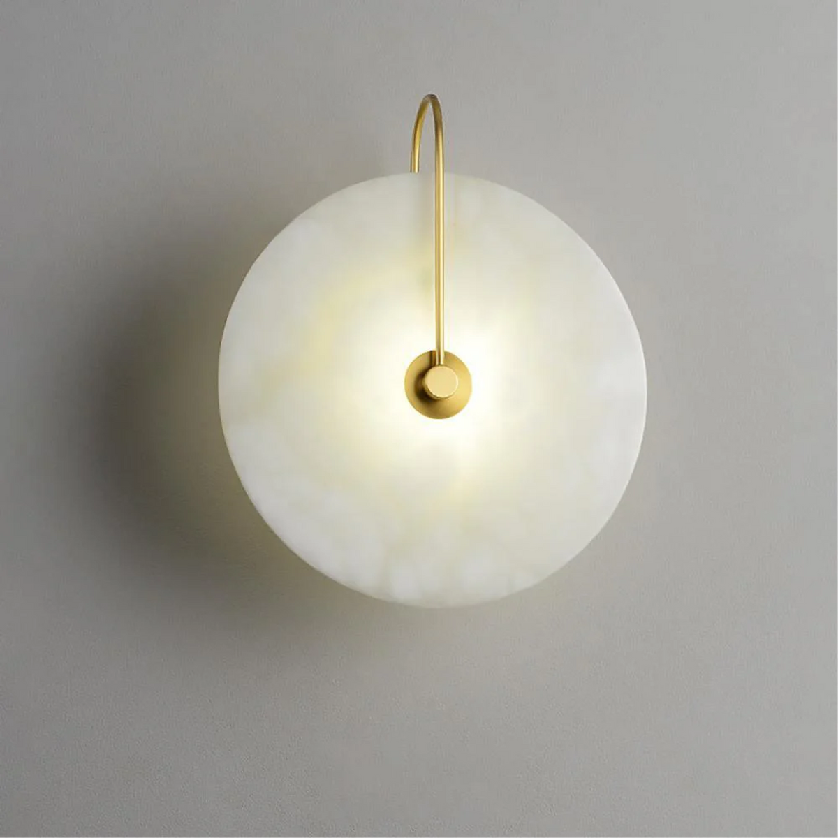 Minimalist Marble LED Wall Lamp – ∅ 15cm