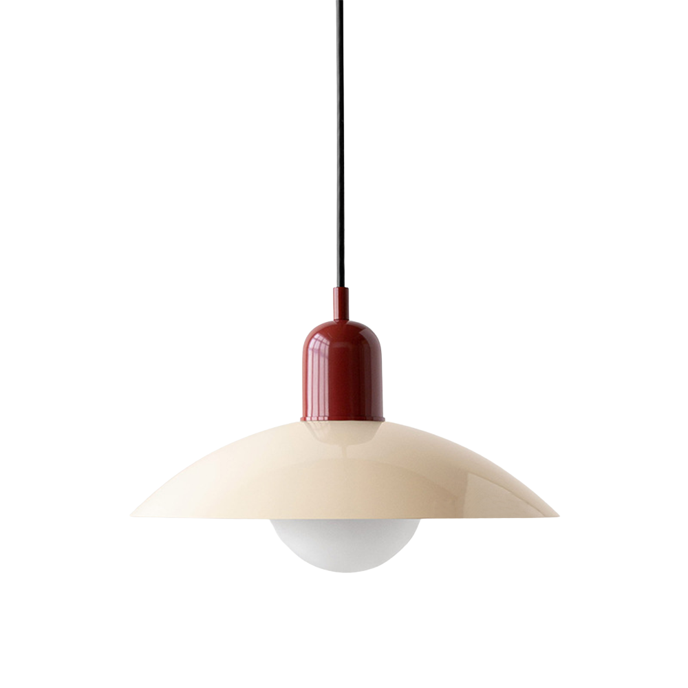 Scandinavian Dome Pendant Lamp – White