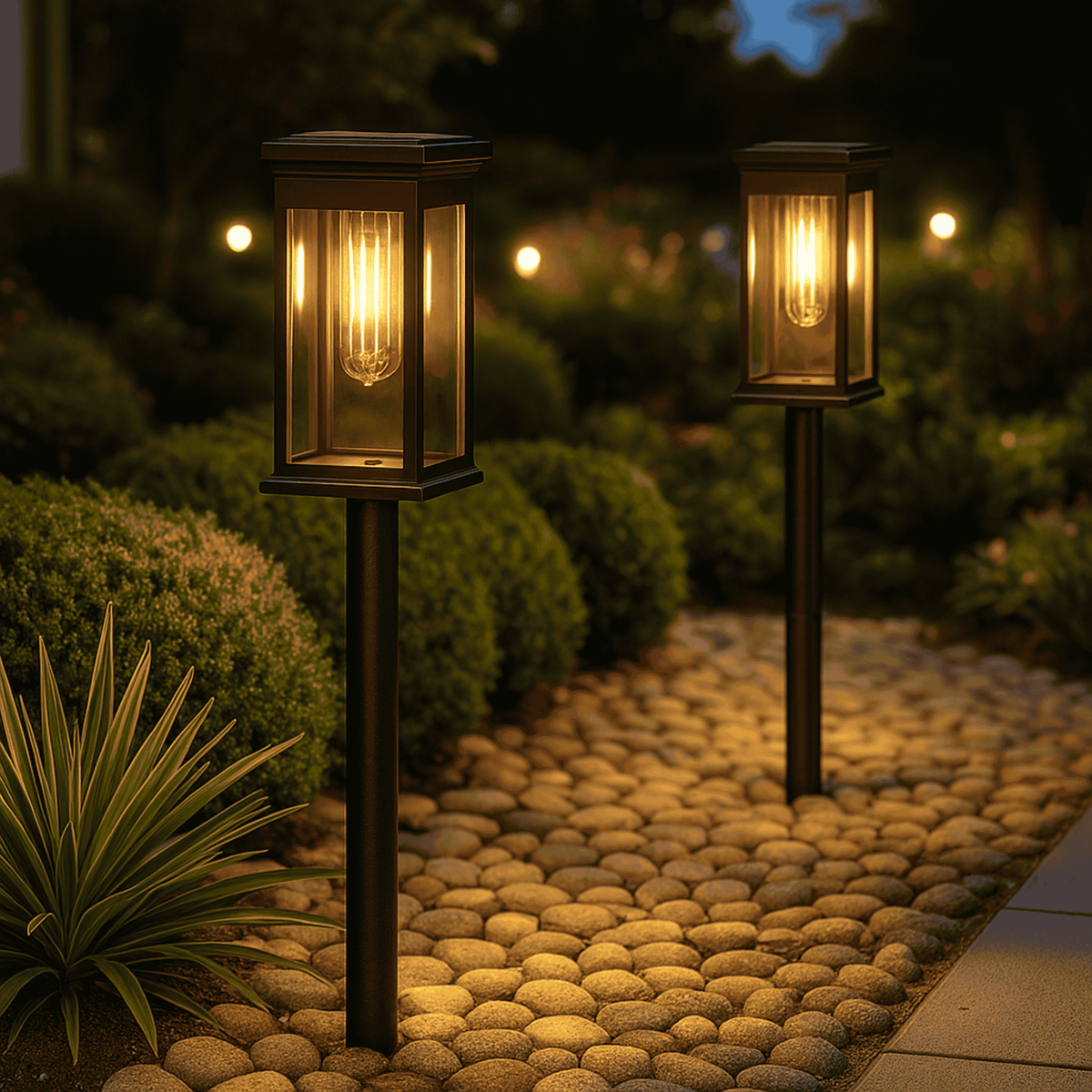 Outdoor Solar Standing Light – product view