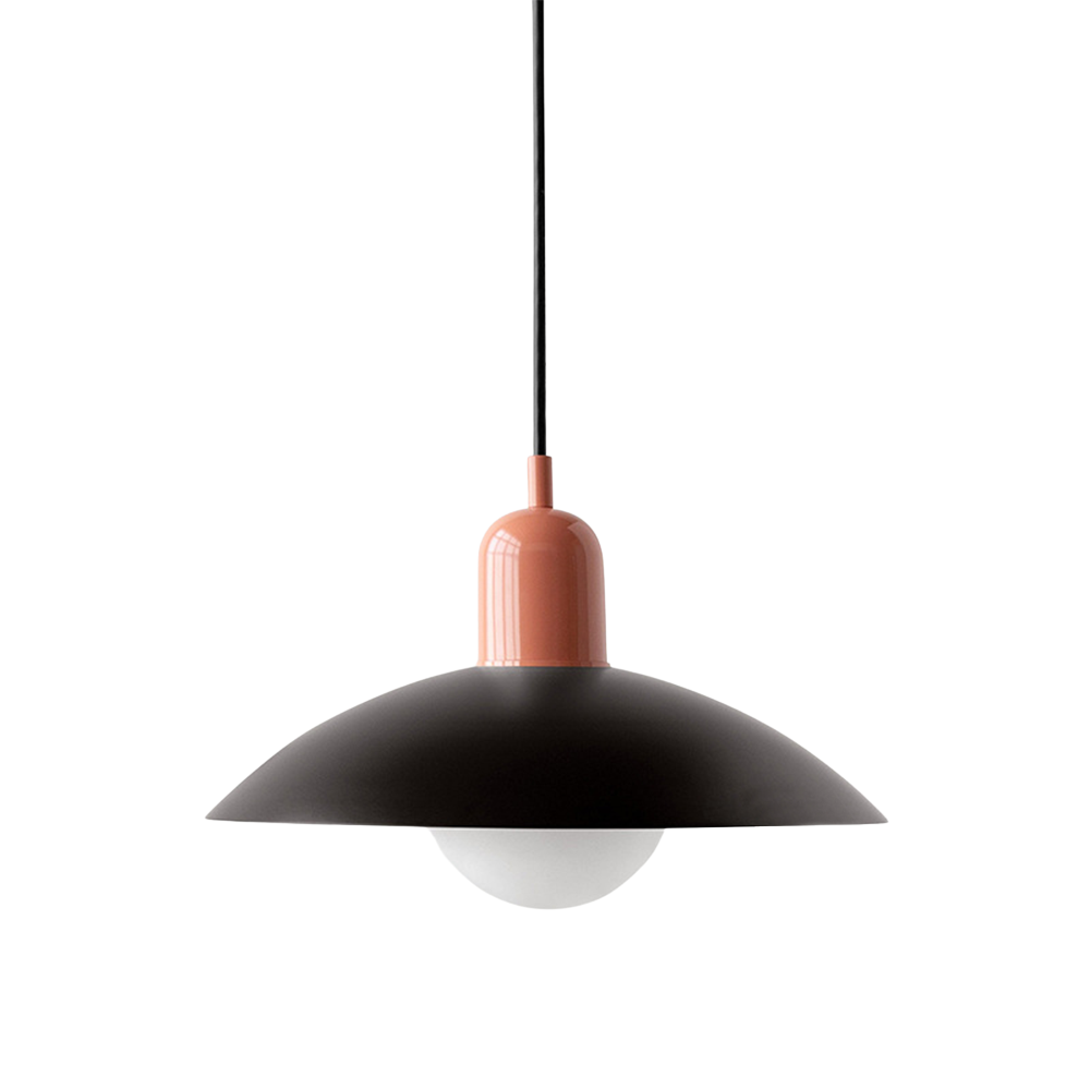 Scandinavian Dome Pendant Lamp – Black