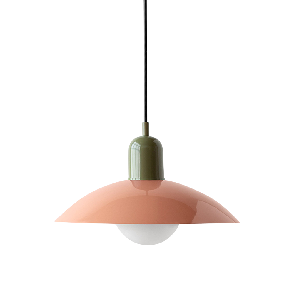 Scandinavian Dome Pendant Lamp – Pink